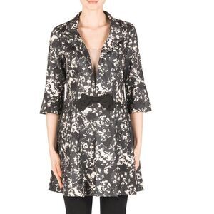 Joseph Ribkoff Black and White Floral Blazer Size 10